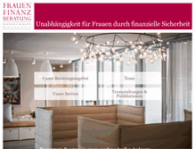 Tablet Screenshot of frauenfinanzberatung.de